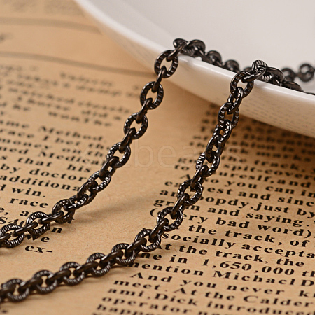 304 Stainless Steel Textured Cable Chains CHS-H007-46B-1