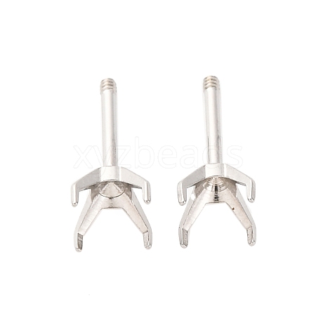 304 Stainless Steel Stud Earring Findings STAS-B091-02A-05P-1