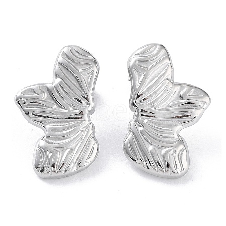 Non-Tarnish 304 Stainless Steel Stud Earrings EJEW-H115-02P-1