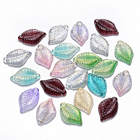 Transparent Glass Pendants GLAA-T016-19-1