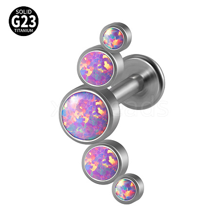 G23 Titanium Threadless Labrets WG33C7B-08-1