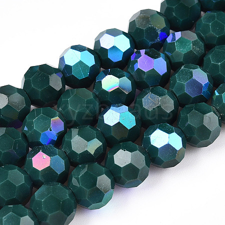 Opaque Glass Beads Strands EGLA-A035-P8mm-L23-1