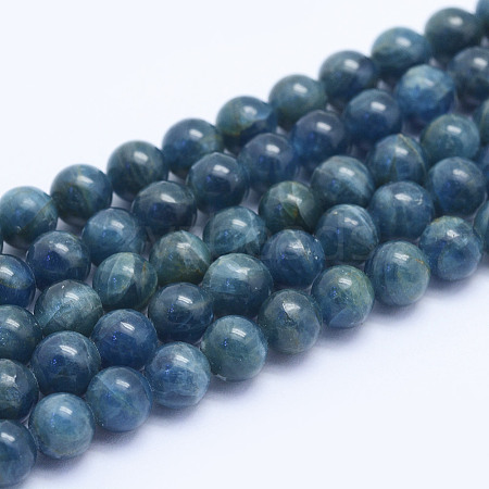 Natural Apatite Beads Strands G-F530-08-6mm-1