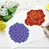 MAYJOYDIY US 1 Set PET Hollow Out Drawing Painting Stencils DIY-MA0001-78-5