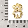 Brass Micro Pave Cubic Zirconia Pendants KK-C072-45G-3