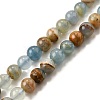 Natural Blue Calcite Beads Strands G-H312-C02-8mm-2
