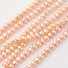 Natural Cultured Freshwater Pearl Beads Strands PEAR-G007-09-1