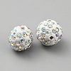 Handmade Polymer Clay Rhinestone Beads CLAY-WH0011-08L-2