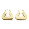 Brass Multi-Layer Triangle Hoop Earrings for Women EJEW-N011-90-2