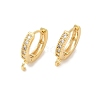 Brass Huggie Hoop Earring Findings KK-L152-20G-1