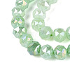 Anti-Tarnish Electroplate Glass Beads Strands LS-GLAA-N064-8mm-09-4