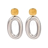 304 Stainless Steel Dangle Stud Earrings LS-EJEW-K296-02GP-08-2