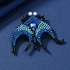 Manta Ray Rhinestone Brooch PW-WGC7FBE-06-1