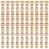 120Pcs 12 Styles Brass Beads FIND-AR0005-38-1