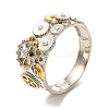 Geometry with Gear Finger Ring for Men Women RJEW-O047-04ASG-1