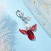 Angel Glass Pendant Decoration HJEW-MZ00174-04-2