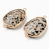 Natural Dalmatian Jasper Links G-R464-003F-2