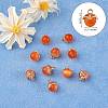 10Pcs Gemstone Charm Pendant Crystal Quartz Healing Natural Stone Pendants Buckle for Jewelry Necklace Earring Making Cra JX599C-2