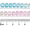 Transparent Painted Glass Beads Strands X1-DGLA-A034-T8mm-A21-3