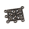 Tibetan Style Alloy Links TIBEP-EA400Y-B-LF-2