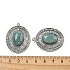 Natural Blue Aventurine Oval Pendants STAS-L080-010P-02-3