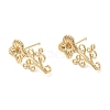 Brass Stud Earring Findings KK-F855-24G-1