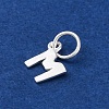 925 Sterling Silver Letter Charms STER-C012-01S-M-2