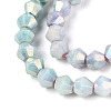 Anti-Tarnish Electroplate Bicone Glass Beads Strands EGLA-T021-4mm-16-07-3
