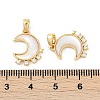 Brass Micro Pave Cubic Zirconia Pendants KK-U043-23G-02-3