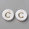 Natural Freshwater Shell Pendants SHEL-Q311-008C-1