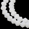 Imitation Jade Frosted Glass Bead Strands EGLA-A039-J4mm-MD06-3