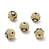 Brass Micro Pave Cubic Zirconia Beads KK-E068-VB153-2-2