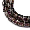 Electroplate Glass Beads Strands EGLA-H108-01A-HP04-3