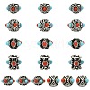 18Pcs 6 Styles Tibetan Style Alloy Beads FIND-CJ0005-74-1