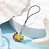 3Pcs Glass Seed Bead Beaded Fish Charm Mobile Straps HJEW-MZ00182-4