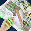 Flat Plain Silicone Cord Bracelet for Men Women BJEW-WH0016-32J-3