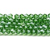 Transparent Electroplate Glass Beads Strands EGLA-A039-T2mm-A03-1