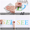Translucent PVC Self Adhesive Wall Stickers STIC-WH0015-020-6