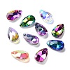 Faceted Teardrop Glass Pendants GLAA-O008-AM-1