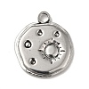 Tibetan Style 304 Stainless Steel Pendant Rhinestone Settings STAS-G278-11AS-2