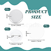 Flat Round Sublimation Blank Badge Button Parts IFIN-WH0011-79B-2
