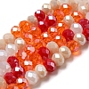 Glass Beads Strands EGLA-A034-M6mm-27-3