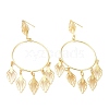 Brass Stud Earrings KK-P205-04G-1