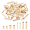   60Pcs 4 Styles Brass Tube Beads KK-PH0002-31G-1