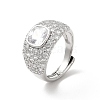 Cubic Zirconia Adjustable Ring RJEW-C050-12-2