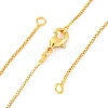 0.9MM Brass Box Chain Necklaces Making NJEW-D302-74G-1