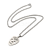 201 Stainless Steel Pendant Necklaces for Man NJEW-Q336-04A-P-5