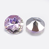 Faceted Glass Rhinestone Charms RGLA-F051-8mm-001VL-2