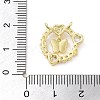 Brass Micro Pave Cubic Zirconia Pendants KK-F877-24G-3