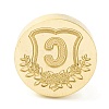 Golden Tone Round Wax Seal Brass Stamp Heads AJEW-Z034-02G-C-2